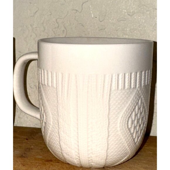 Modern Gourmet Foods Stoneware Mugs Set Of 2 With Knit Texture - Picture 5 of 7